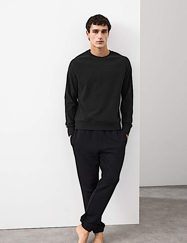 Cotton Rich Stretch Loungewear Sweatshirt