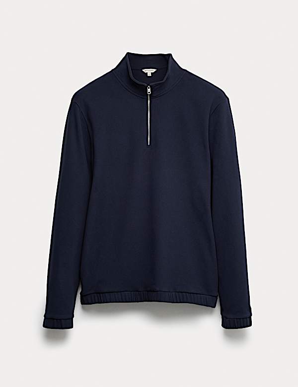 Luxury Fleece Half Zip Loungewear Top - HR