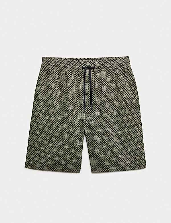 Pyžamov&eacute; &scaron;ortky s potiskem a vysok&yacute;m pod&iacute;lem bavlny - CZ