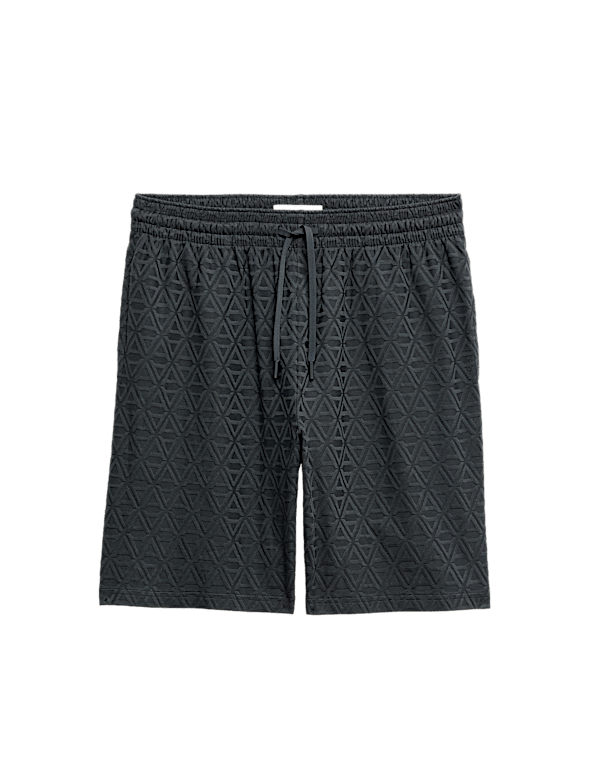 Cotton Rich Jacquard Pyjama Shorts