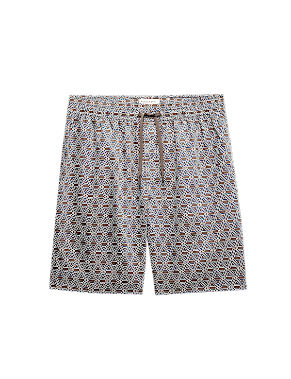 Cotton Rich Printed Pyjama Shorts
