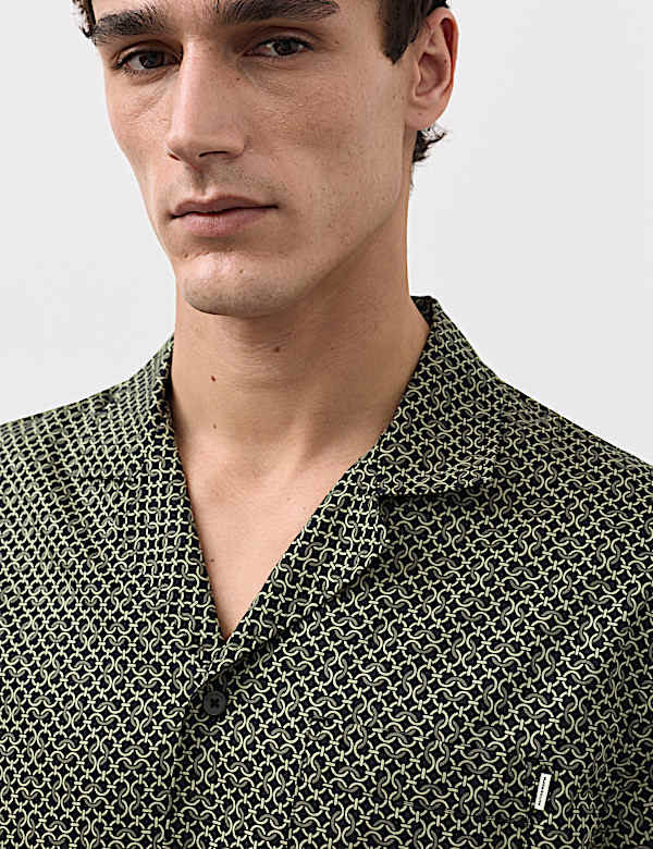 Cotton Rich Printed Pyjama Top