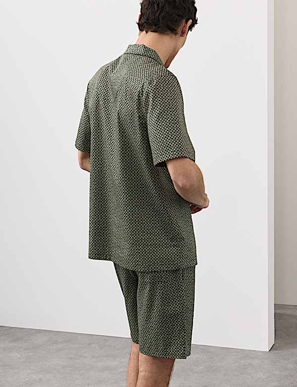 Cotton Rich Printed Pyjama Top - TW