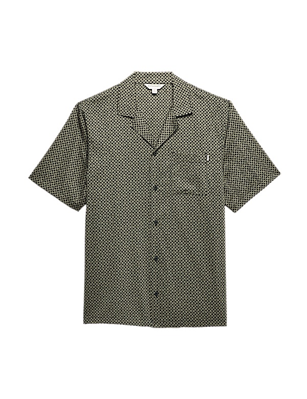 Cotton Rich Printed Pyjama Top