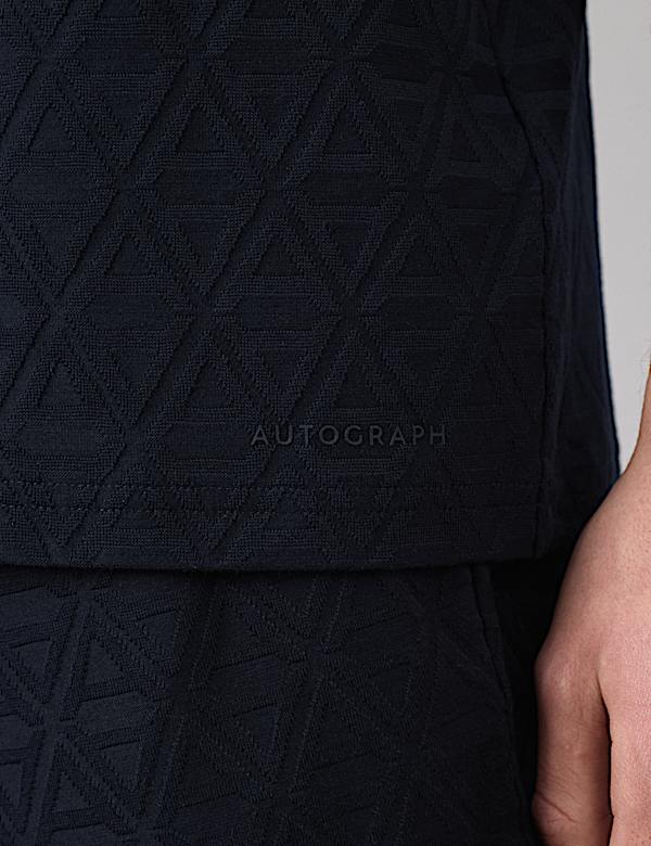 Cotton Rich Textured Loungewear Top