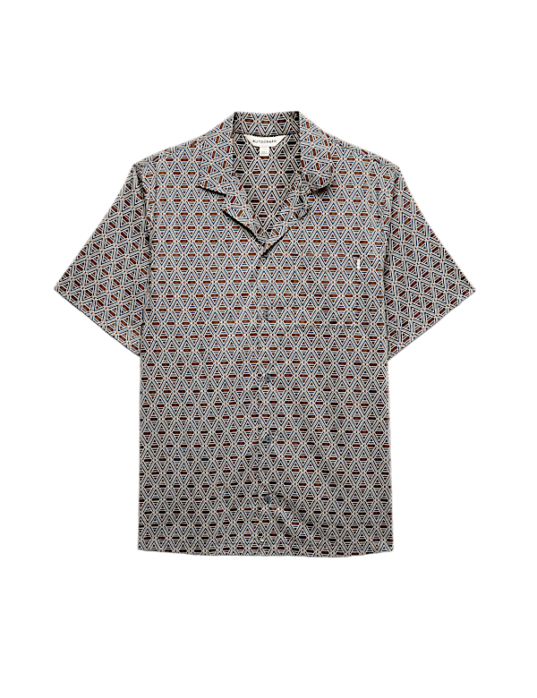 Cotton Rich Printed Pyjama Top