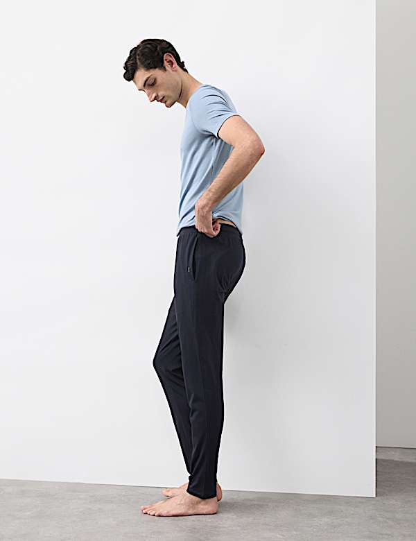 Supima&reg; Cotton Blend Slim Fit Pyjama Bottoms - ES