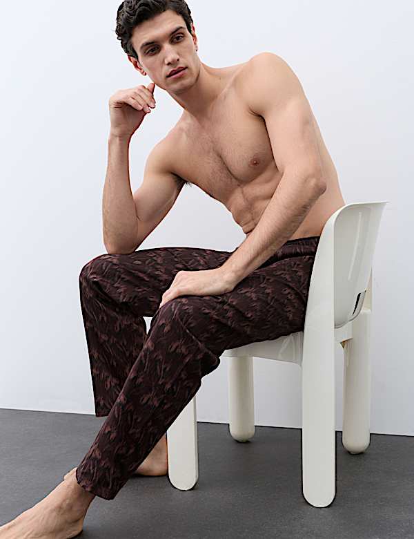 Cotton Rich Patterned Pyjama Bottoms - NZ