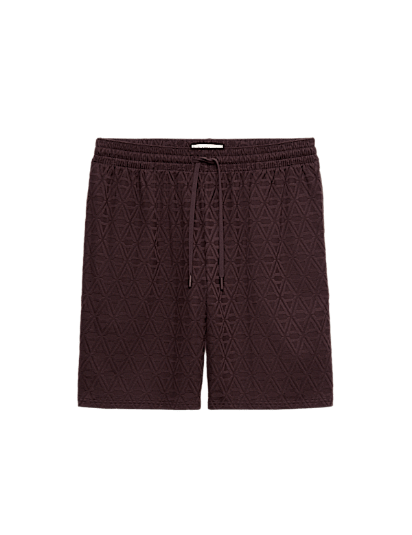 Cotton Rich Jacquard Pyjama Shorts