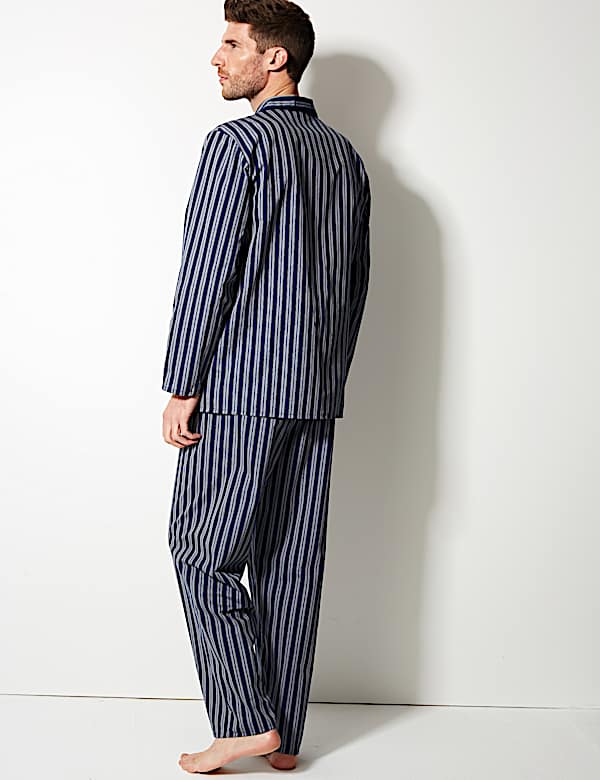 Cotton Blend Striped Pyjama Set