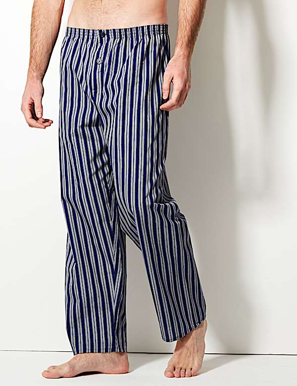 Cotton Blend Striped Pyjama Set