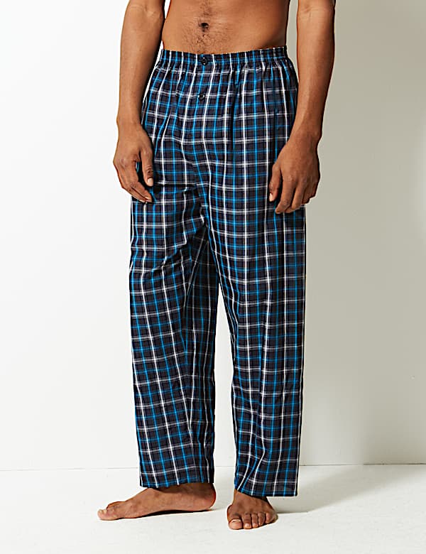Cotton Blend Checked Pyjama Set