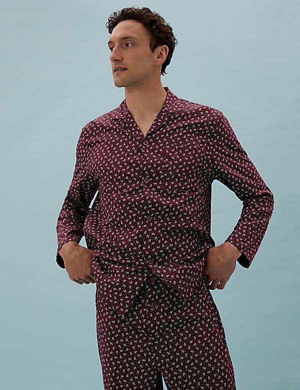 Cotton Paisley Print Pyjama Set