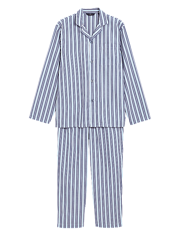 Cotton Striped Pyjama Set