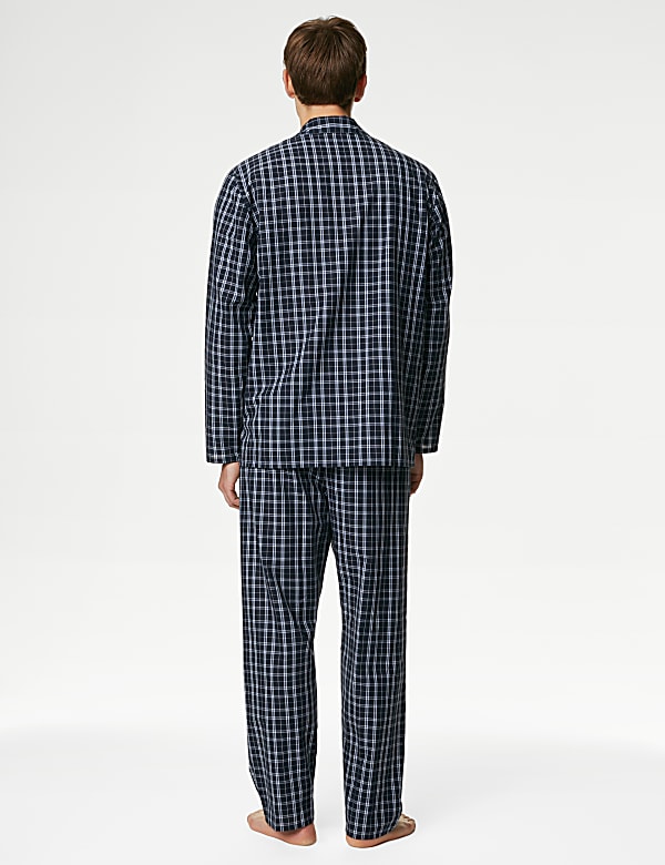 Cotton Blend Checked Pyjama Set