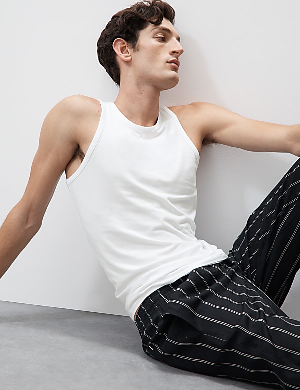 Supima® Cotton Modal Sleeveless Vest - JP