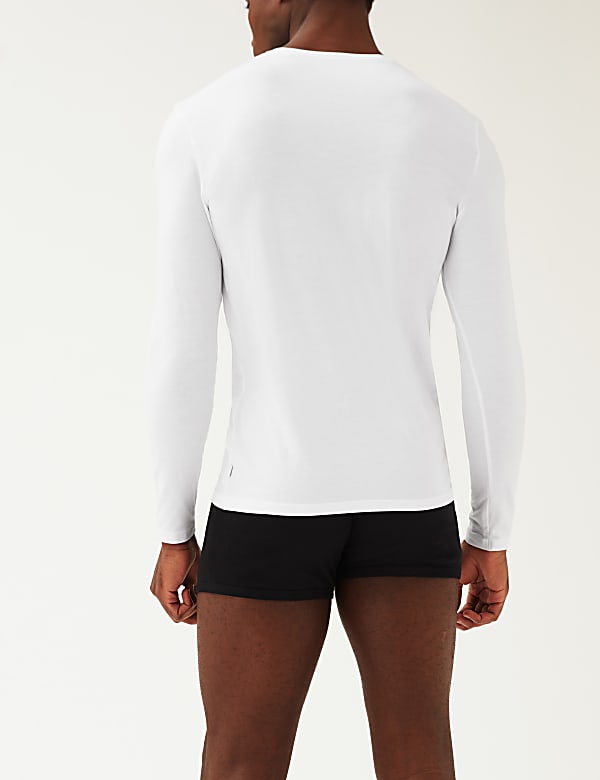 Supima® Cotton Blend Long Sleeve Vest