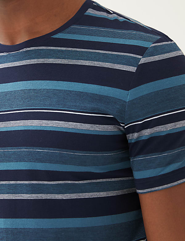 Premium Cotton Blend Striped Vest