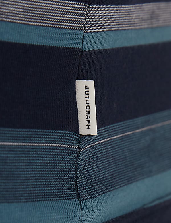 Premium Cotton Blend Striped Vest