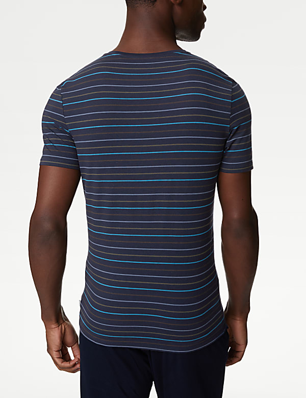 Supima® Cotton Blend Striped T-Shirt Vest