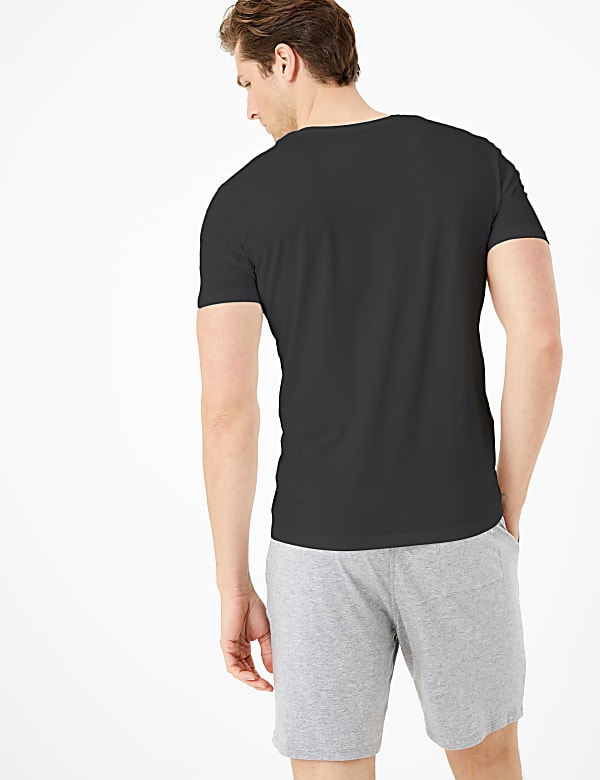 Supima® Cotton Blend V-Neck T-Shirt Vest