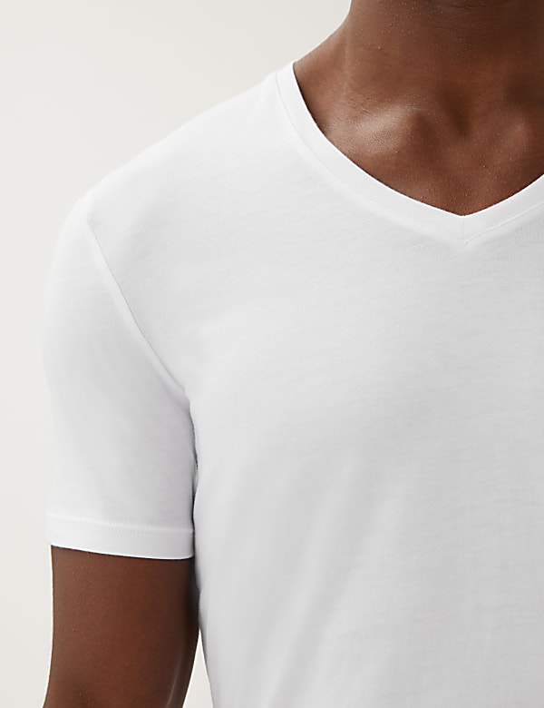 Supima® Cotton Blend V-Neck T-Shirt Vest