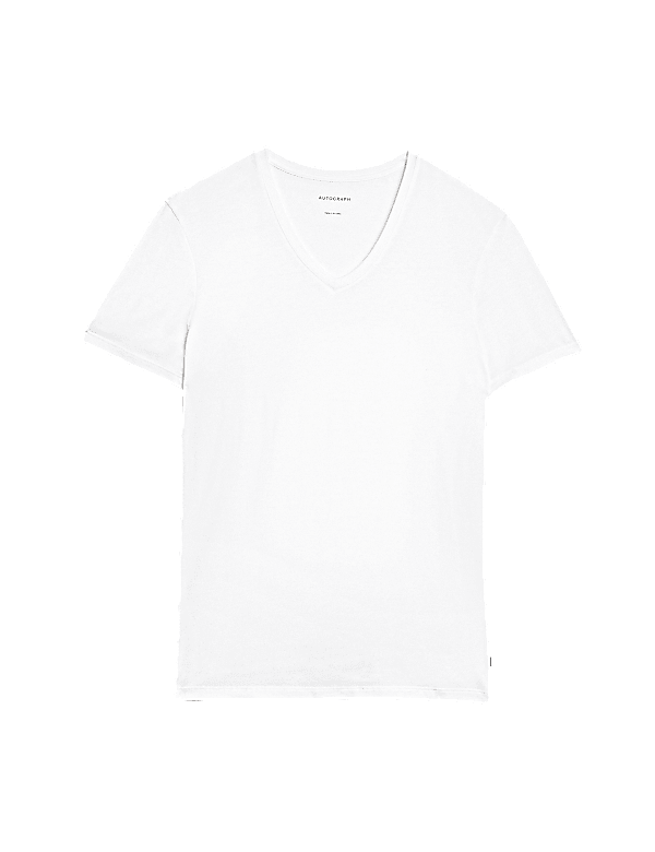 Supima® Cotton Blend V-Neck T-Shirt Vest