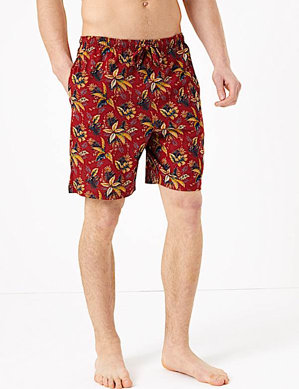Pure Cotton Palm Print Pyjama Set