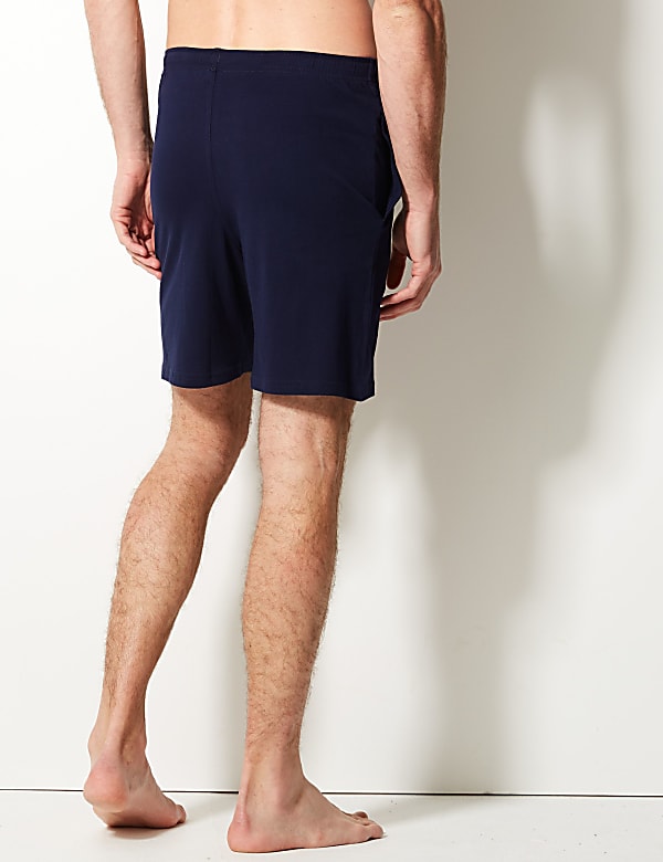 2 Pack Pure Cotton Jersey Pyjama Shorts