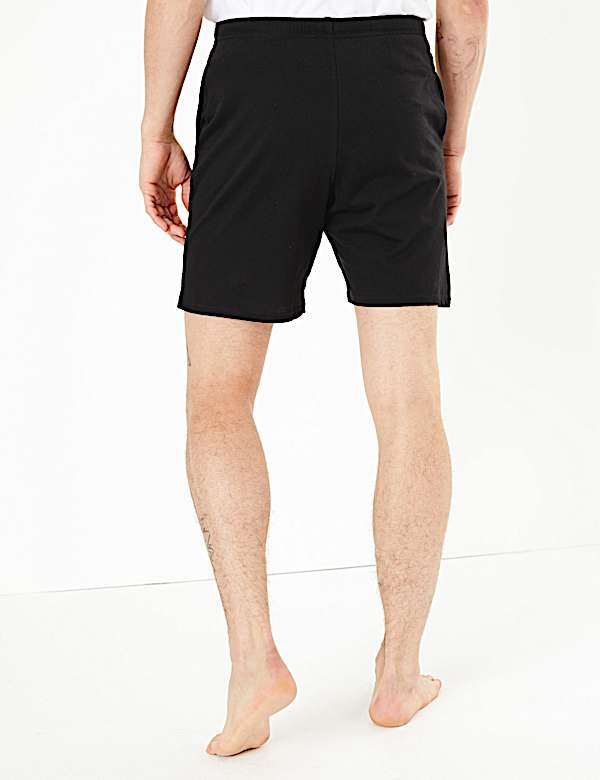 2 Pack Pure Cotton Jersey Pyjama Shorts