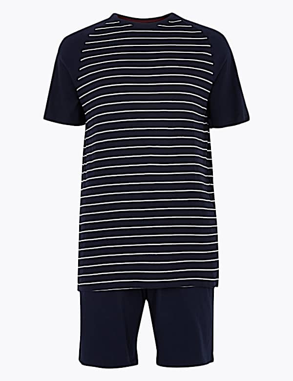 Pure Cotton Striped Pyjama Set - PT