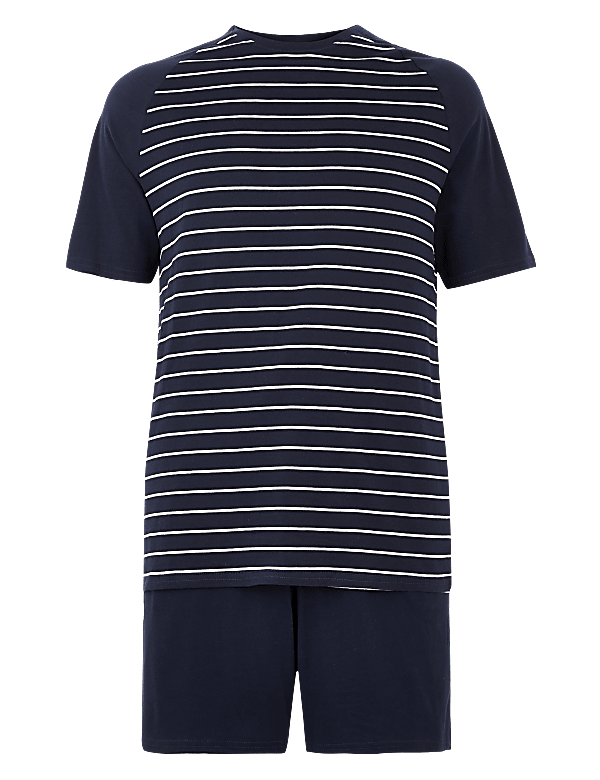 Pure Cotton Striped Pyjama Set