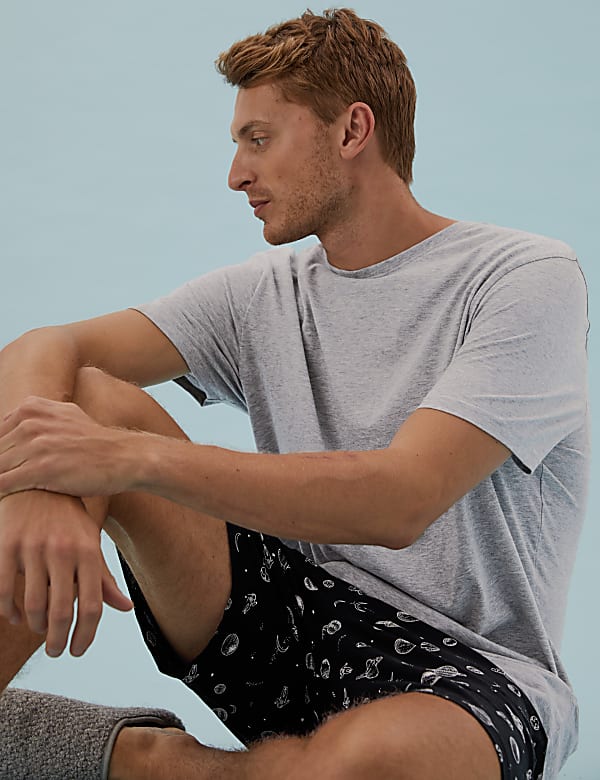 Pure Cotton Space Print Pyjama Set