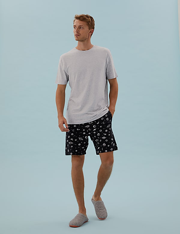Pure Cotton Space Print Pyjama Set