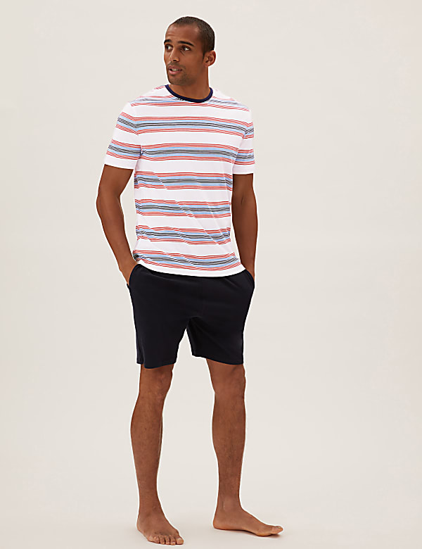 Pure Cotton Striped Pyjama Set