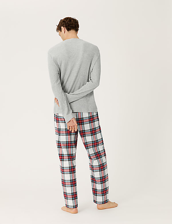 Men's Checked Family Christmas Pyjama Set