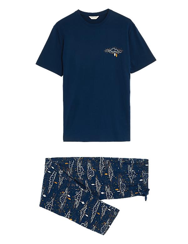 Mens Pure Cotton Eid Pyjama Set