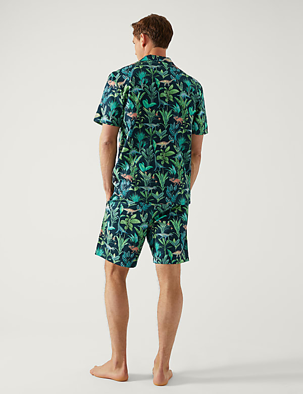 Pure Cotton Dinosaur Print Pyjama Set