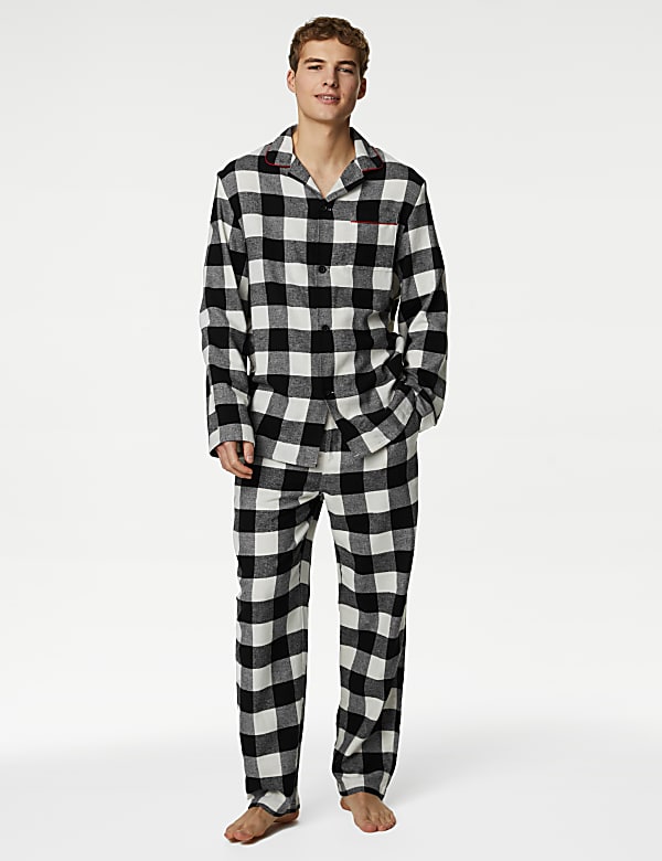 Men's Mono Check Family Christmas Pyjama Set - LV