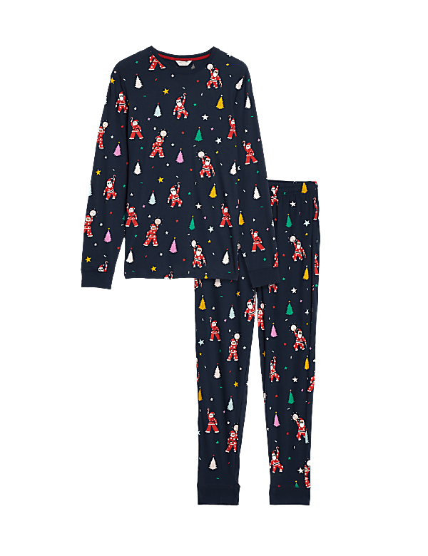 Men's Disco Santa Family Christmas Pyjama Set