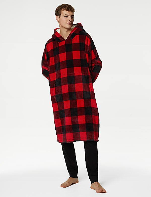Oversized hoodie red best sale