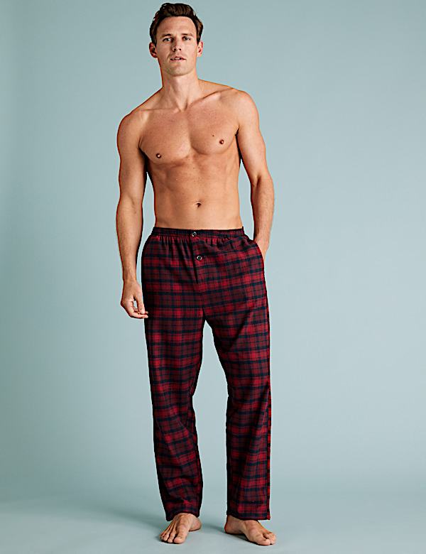 Brushed Cotton Checked Pyjama Set