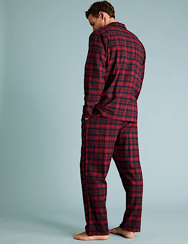 Brushed Cotton Checked Pyjama Set
