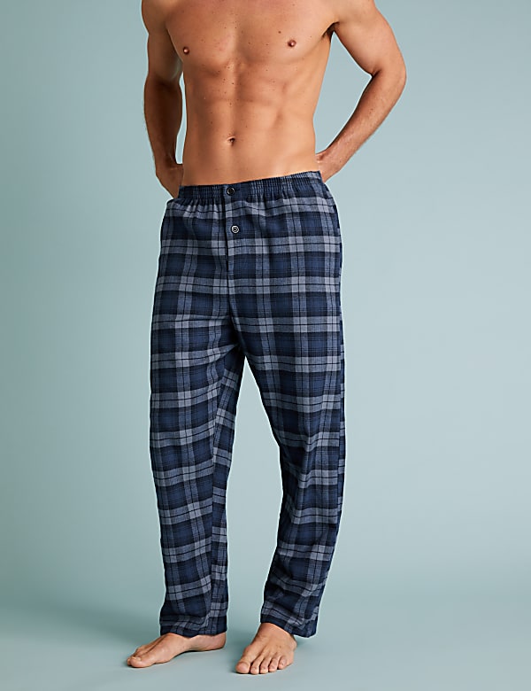 Brushed Cotton Checked Pyjama Set