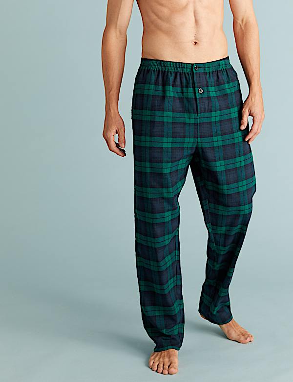 Brushed Cotton Checked Pyjama Set