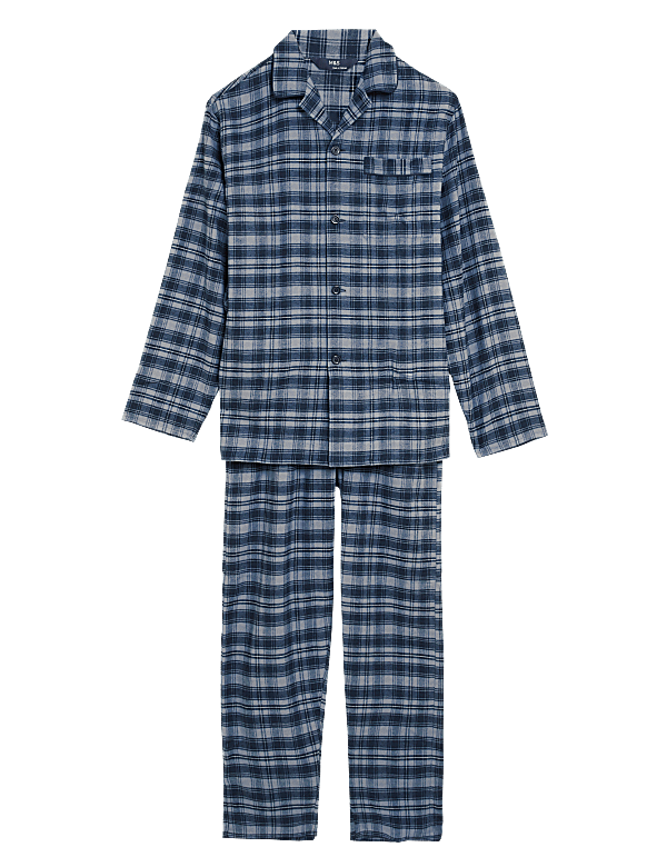 Brushed Cotton Checked Pyjama Set
