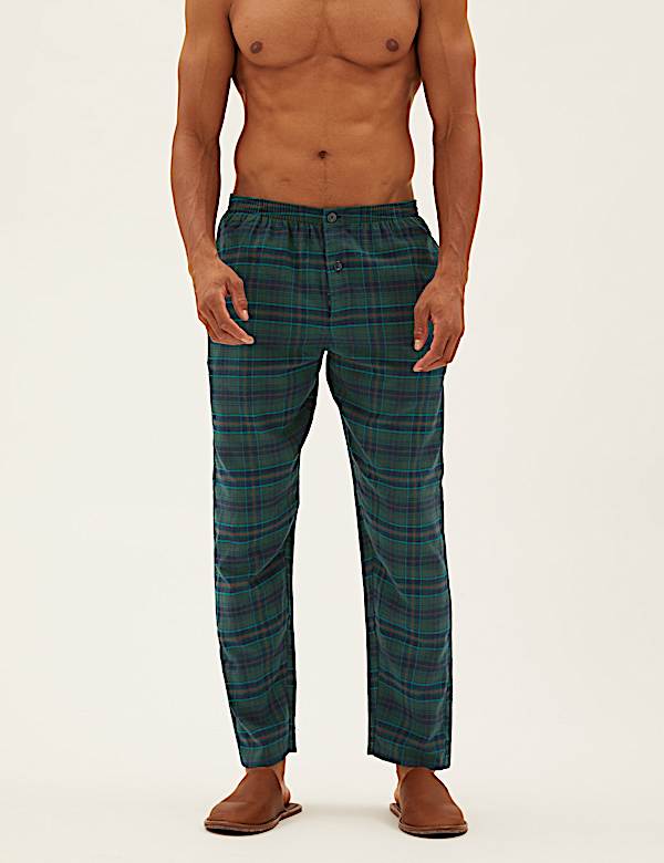 Brushed Cotton Checked Pyjama Set