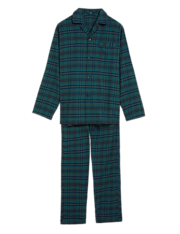 Brushed Cotton Checked Pyjama Set