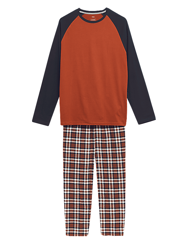 Pure Cotton Round Neck Pyjama Set