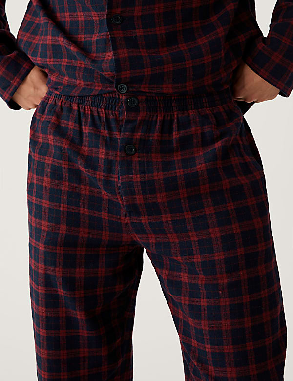 Brushed Cotton Checked Pyjama Set